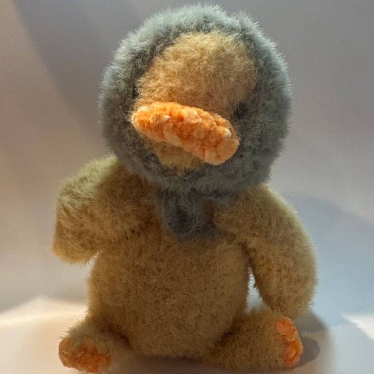 Crochet Weighted Duck Plushy