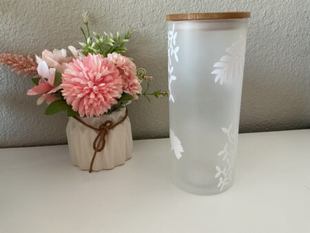 Custom glass cup