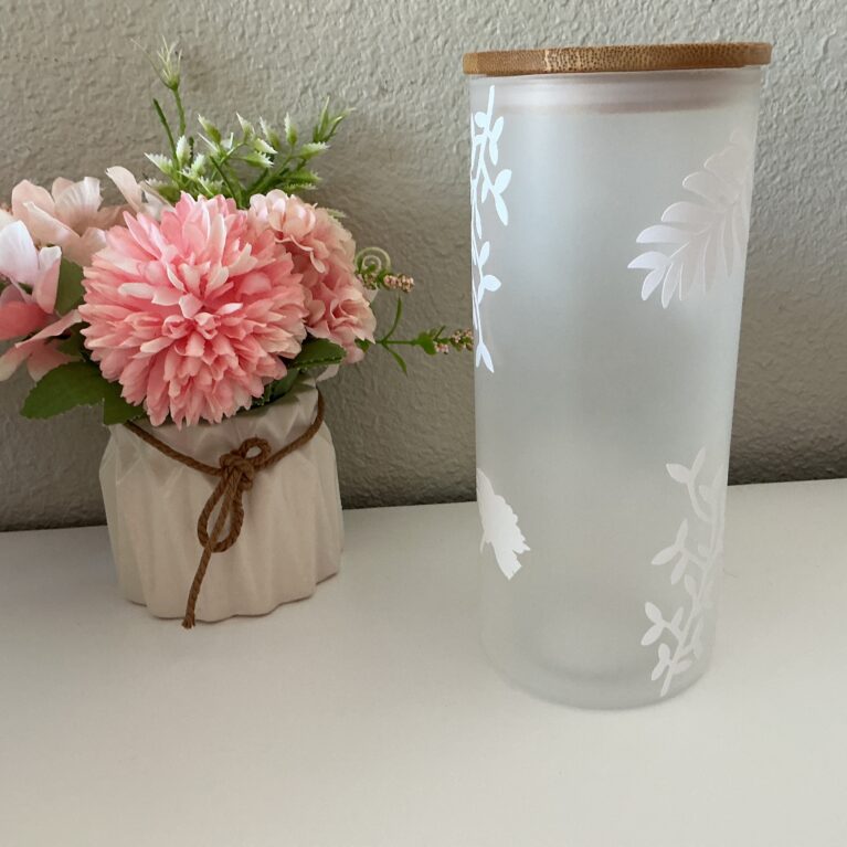 Custom glass cup