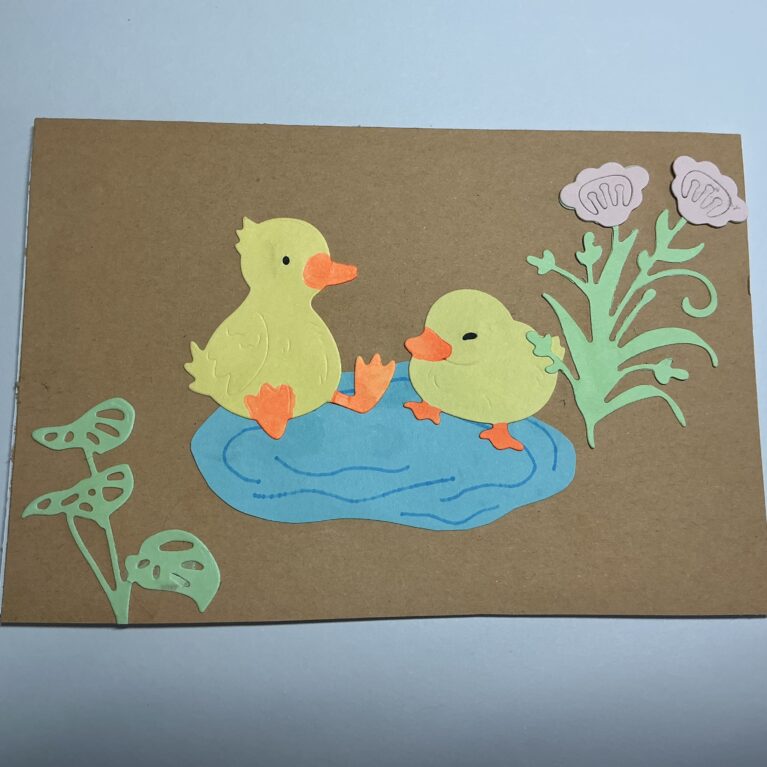 Duck flower card set